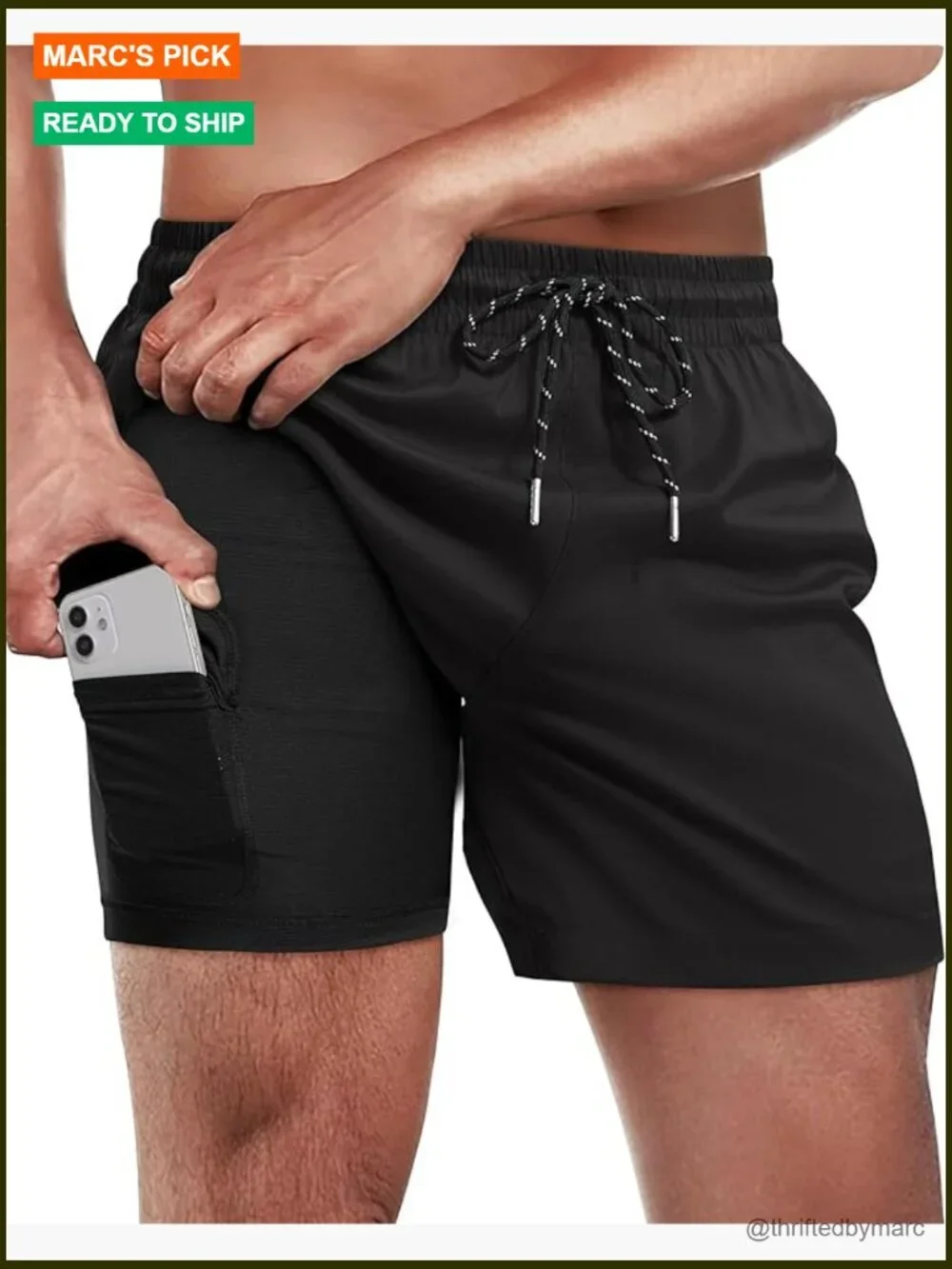 5 inch Swim Trunks with Compression Liner Quick Dry Stretch Board Shorts